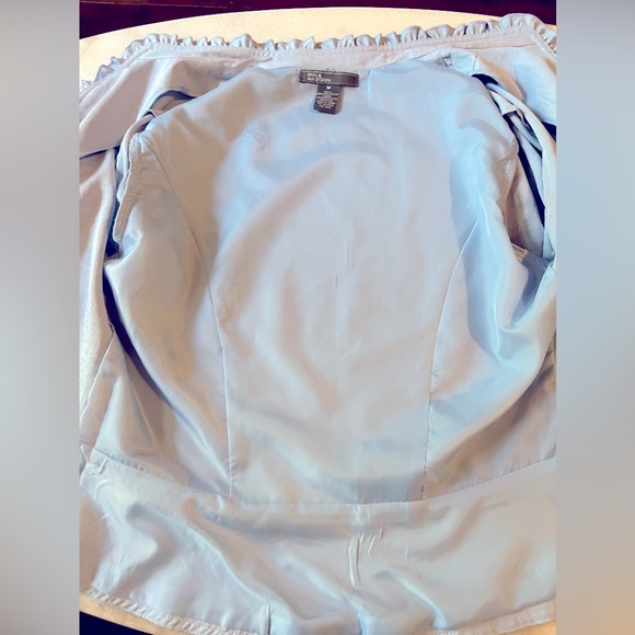 New Blue 3/4 Sleeves Jacket Blazer Sz M - Picture 9 of 14